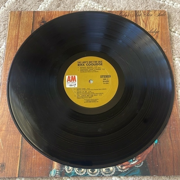 Vintage 1971 Rita Coolidge “The Lady’s Not For Sale” Vinyl Record - Picture 7 of 7